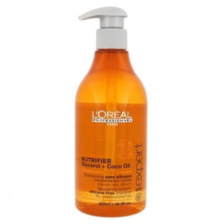 LOREAL Nutrifier Glycerol + Coco Oil Odżywczy szampon do włosów suchych lub przesuszonych 500 ml