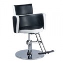 Fotel fryzjerski LUIGI BR-3927 czarno-biały