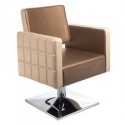 Fotel fryzjerski Ernesto brązowo-kremowy BM-6302