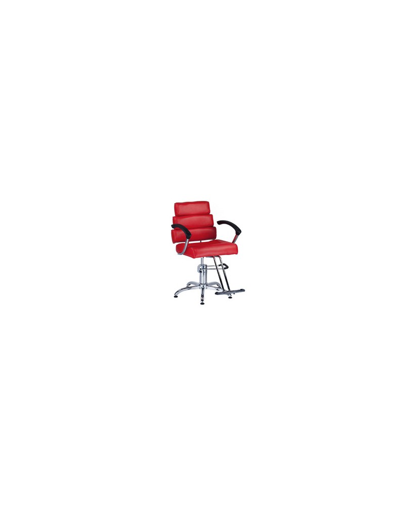 Fotel fryzjerski FIORE czerwony BR-3857