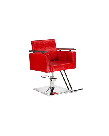 Fotel fryzjerski Simone czerwony BM-204