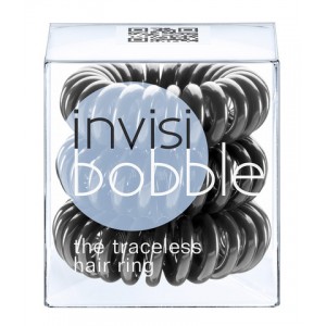 Invisibobble - innowacyjna gumka do włosów: czarna  3 szt